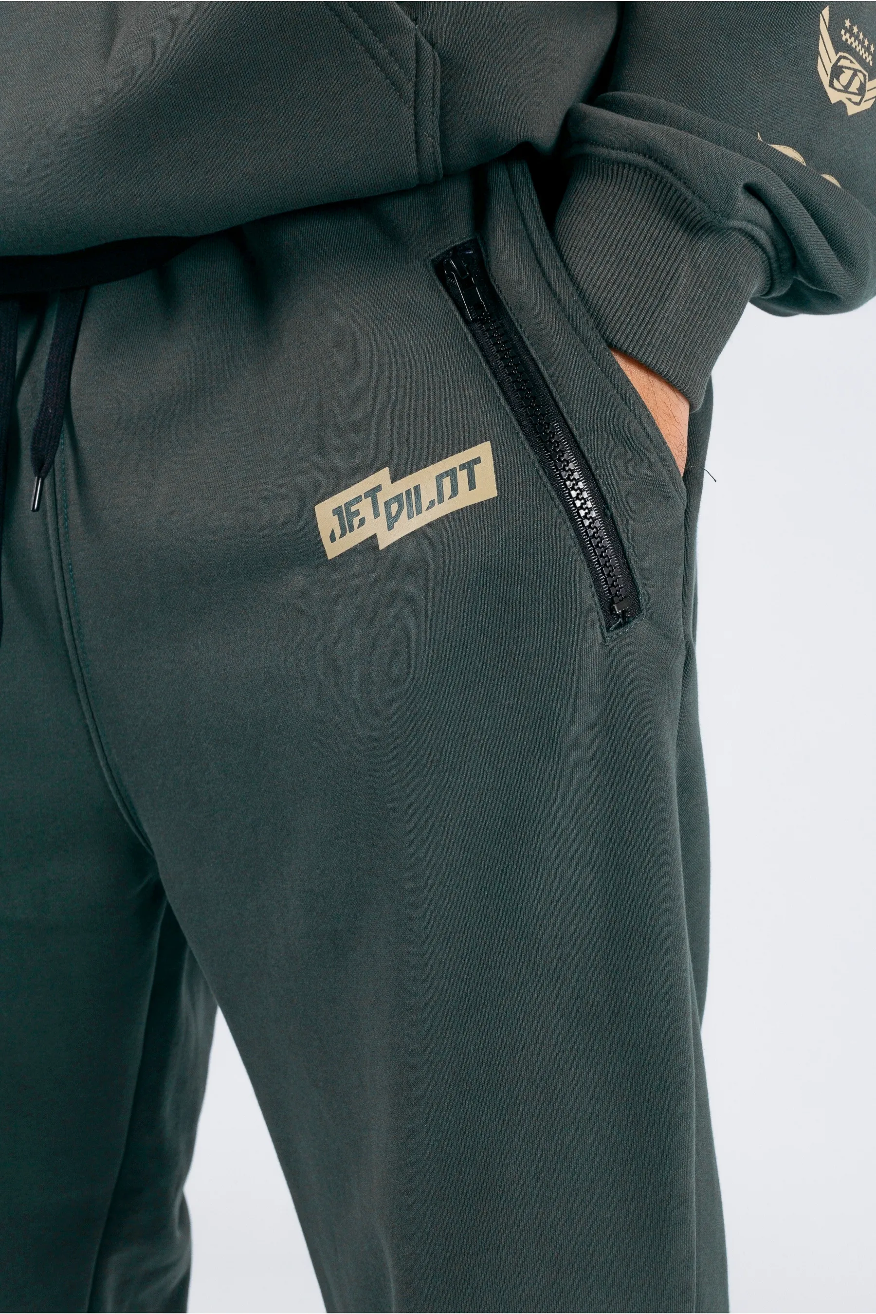 Jetpilot Staple Trackpant - Amazon Green - Image 4