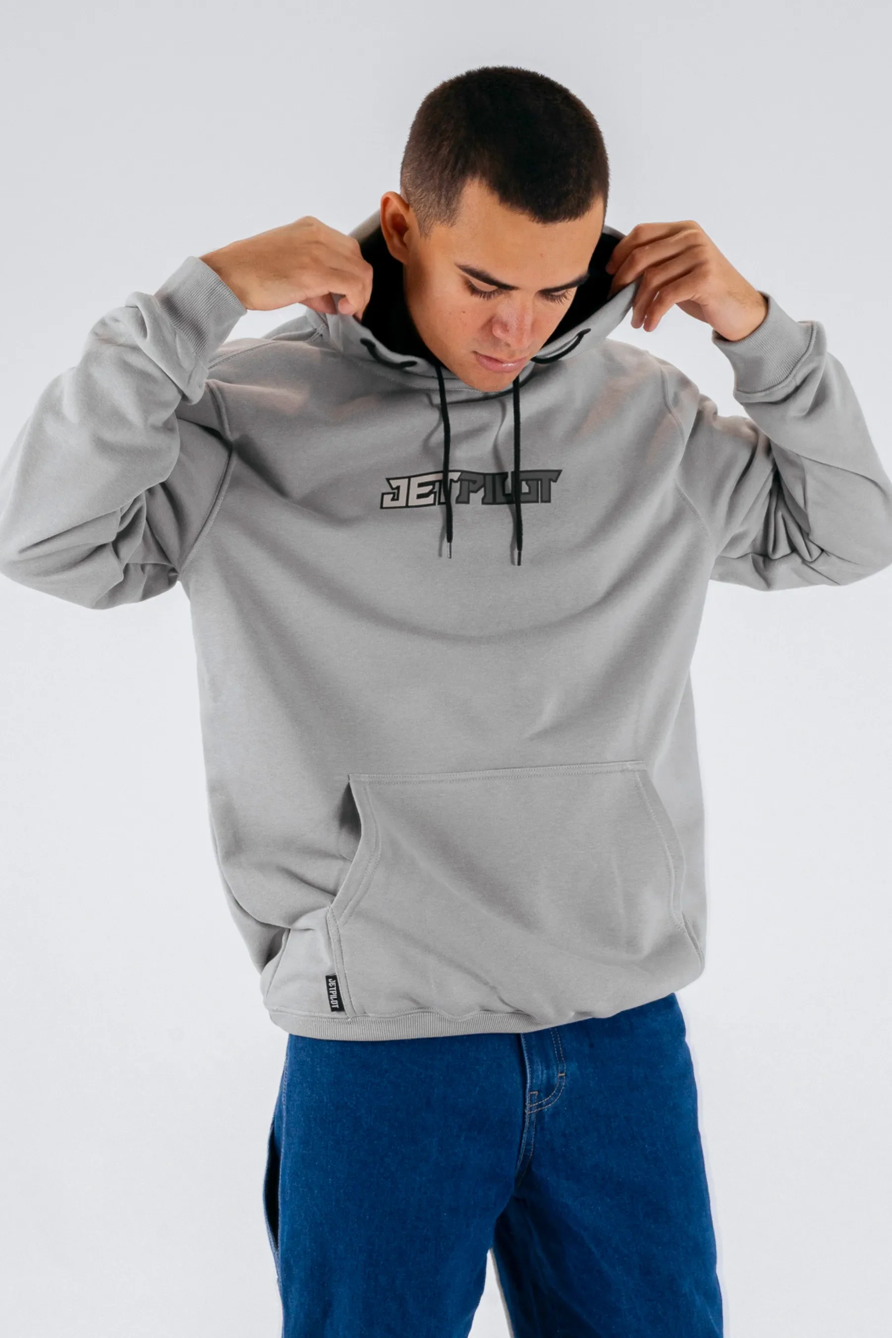 Jetpilot Stickered Pullover - Grey - Image 4