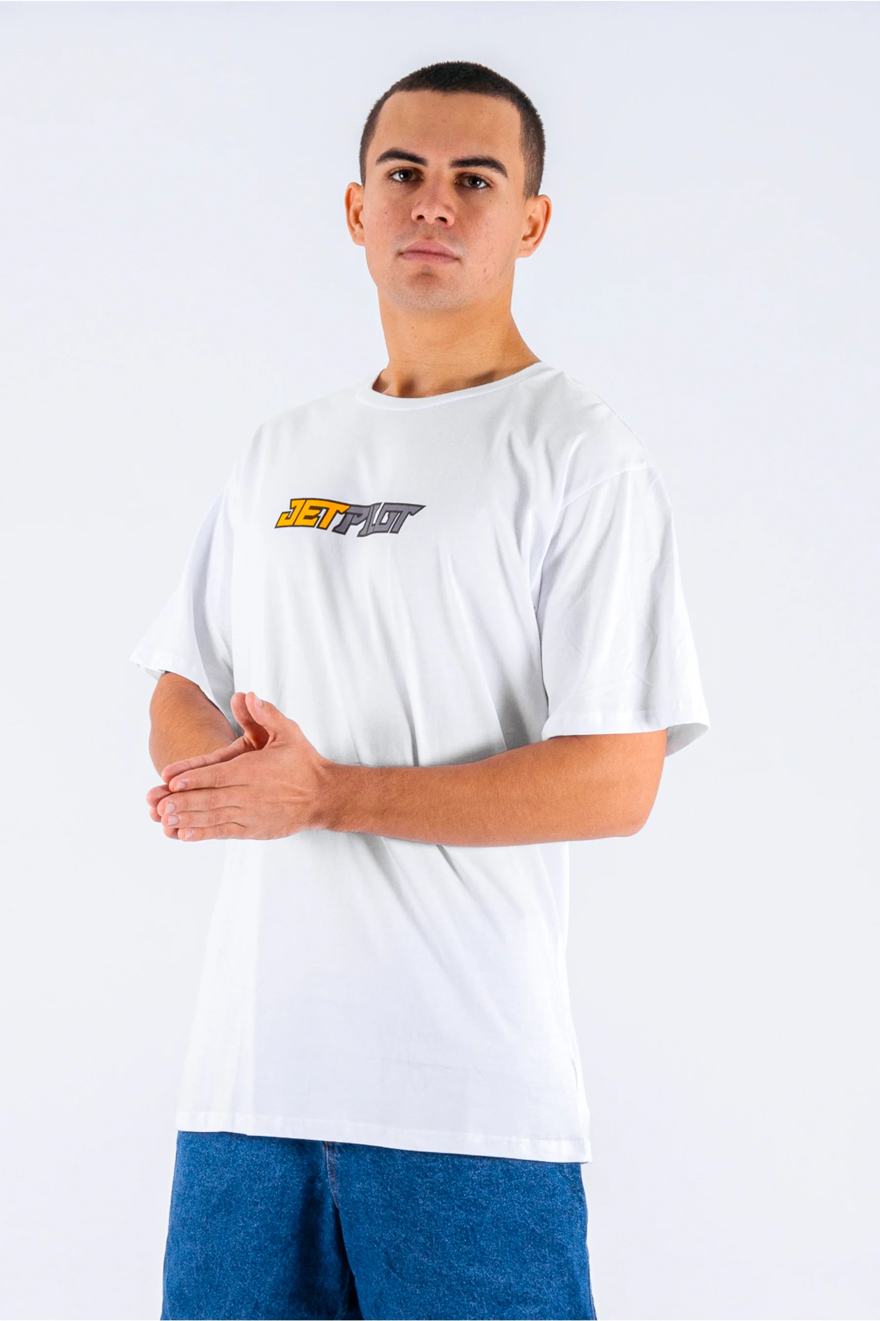 Jetpilot Stickered Tee - White - Image 3