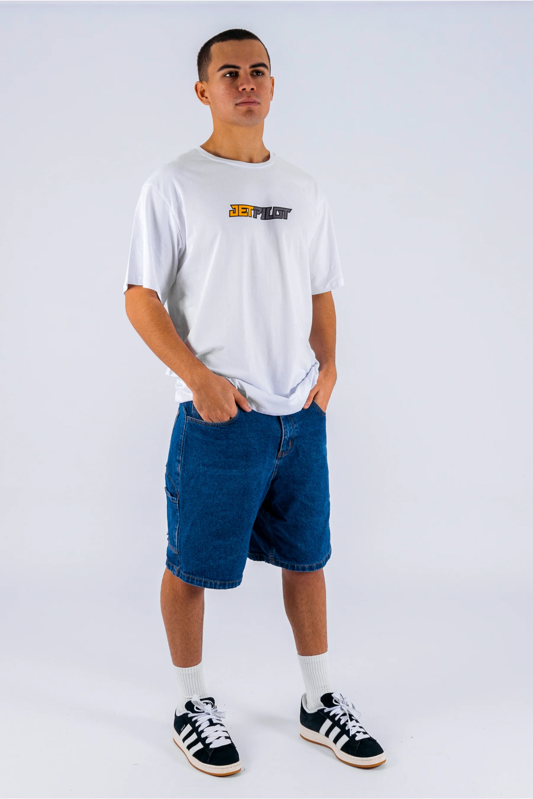 Jetpilot Stickered Tee - White - Image 4