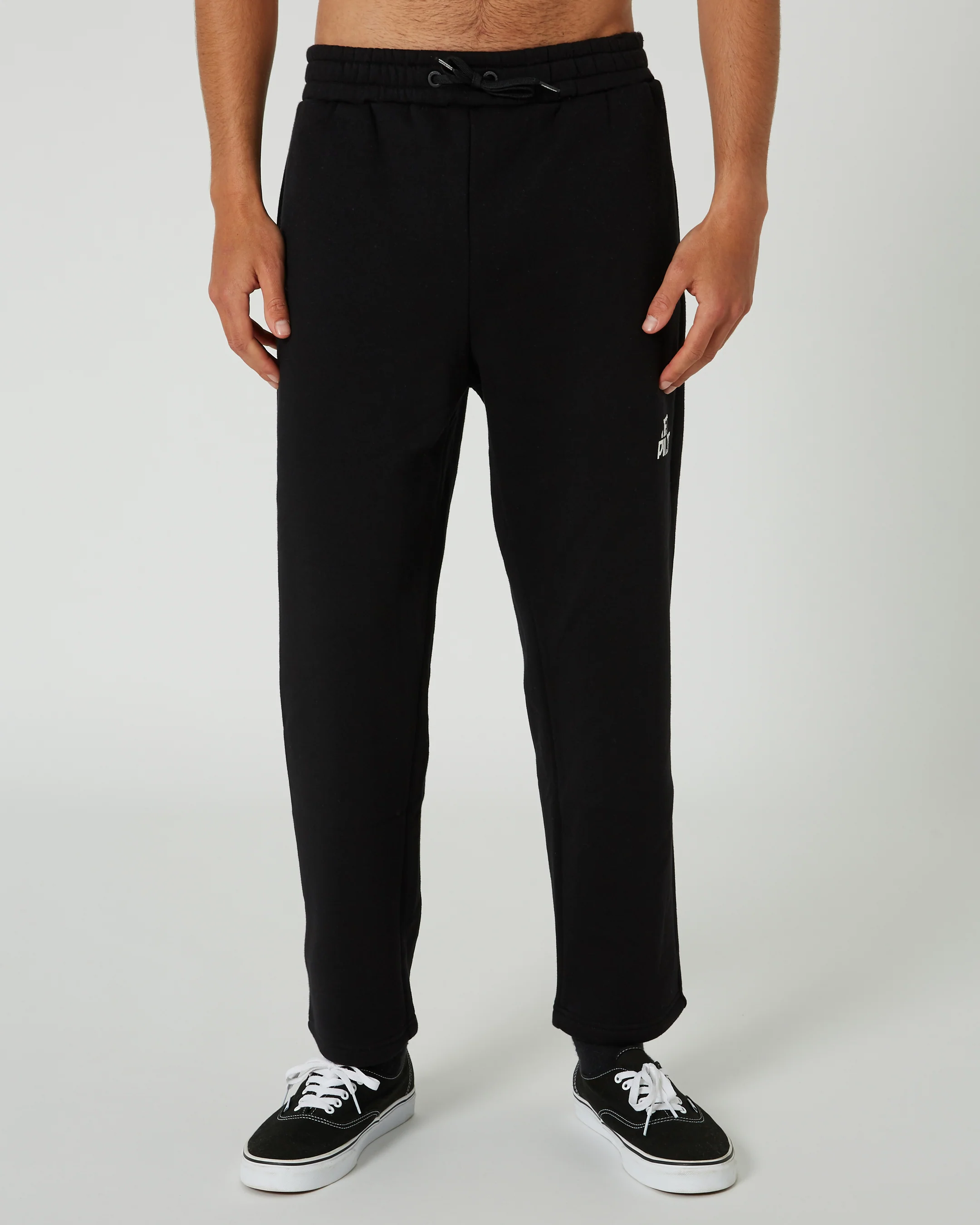 Jetpilot Straight Mens Trackpant - Black - Image 3