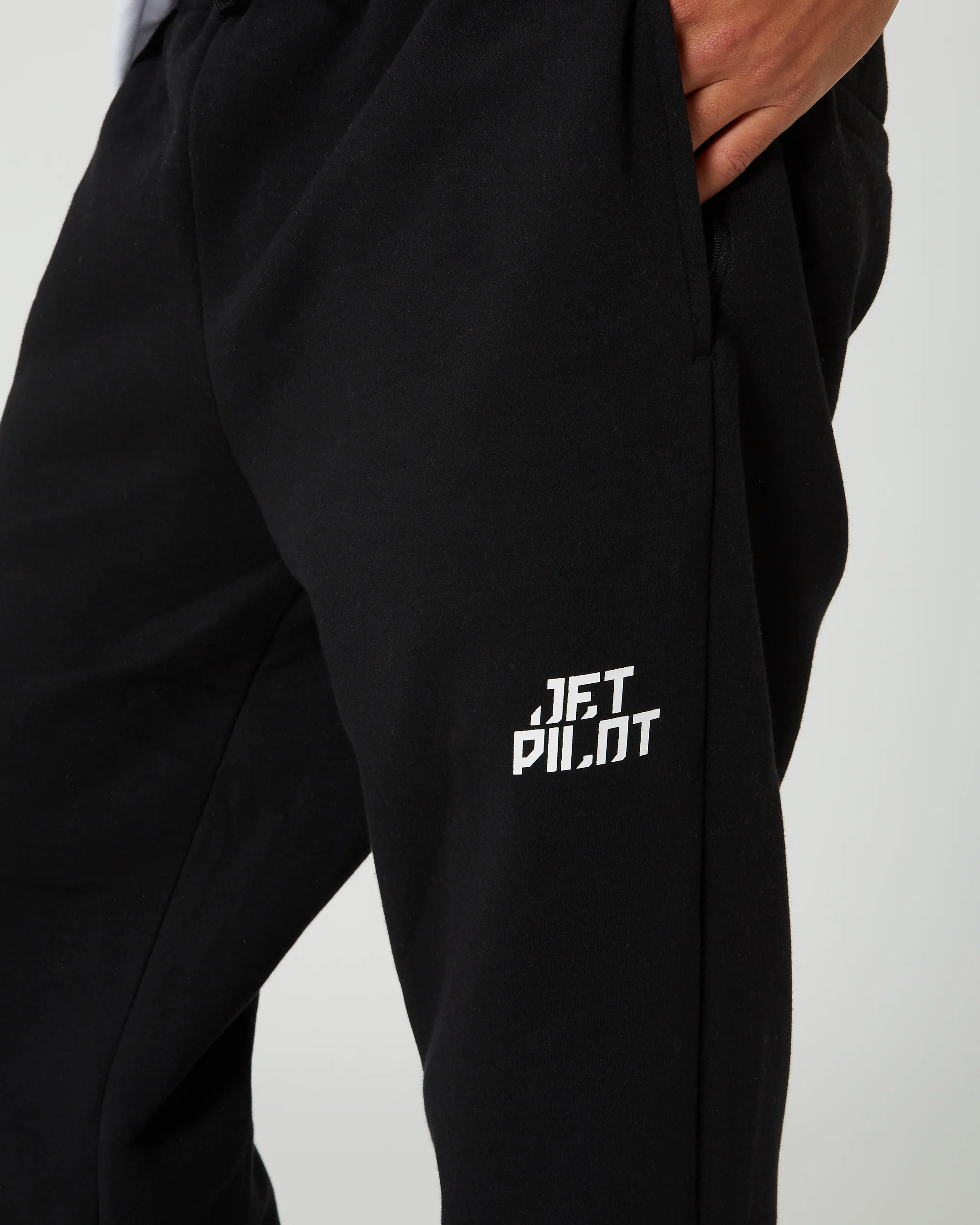 Jetpilot Straight Mens Trackpant - Black - Image 5