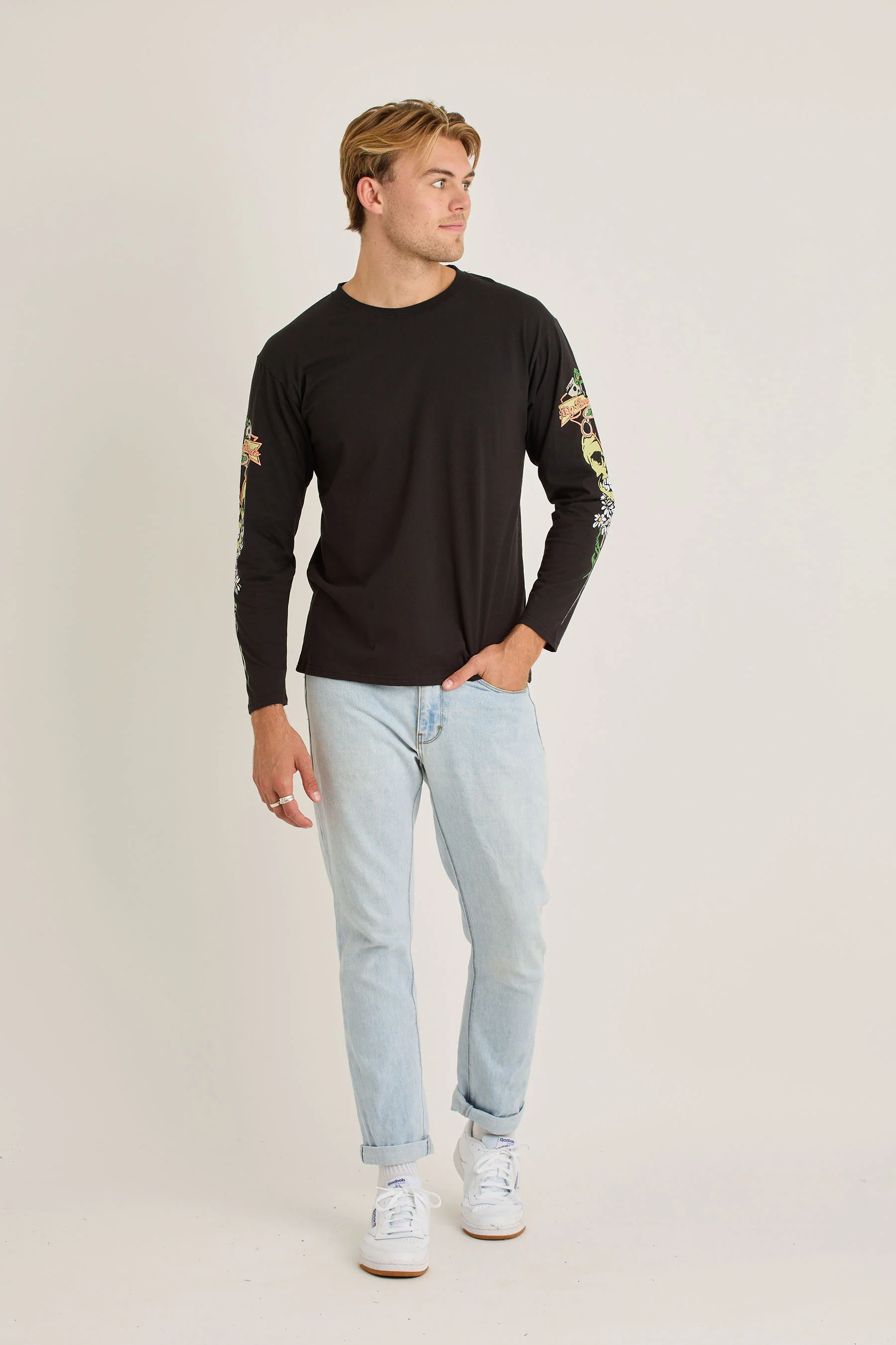 Jetpilot Stung Mens L/S Tee - Black