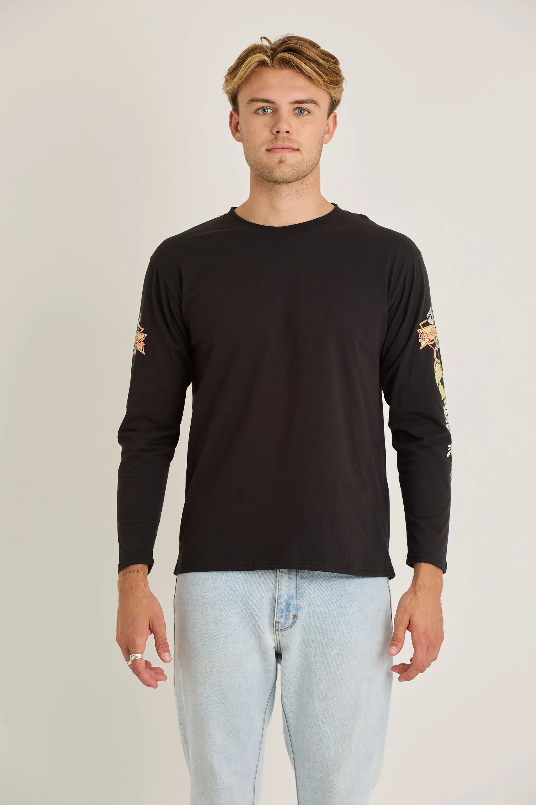 Jetpilot Stung Mens L/S Tee - Black - Image 2
