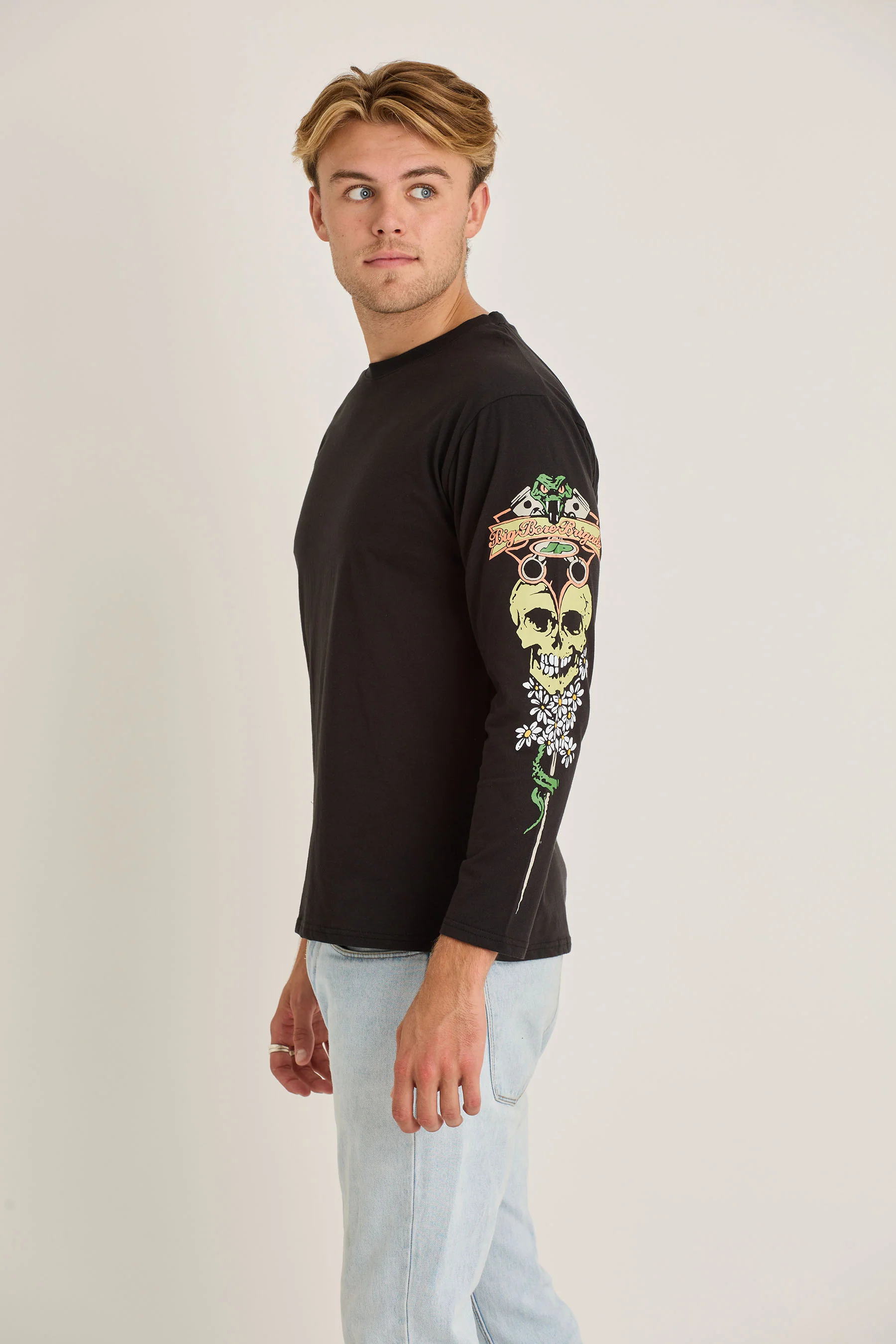 Jetpilot Stung Mens L/S Tee - Black - Image 3