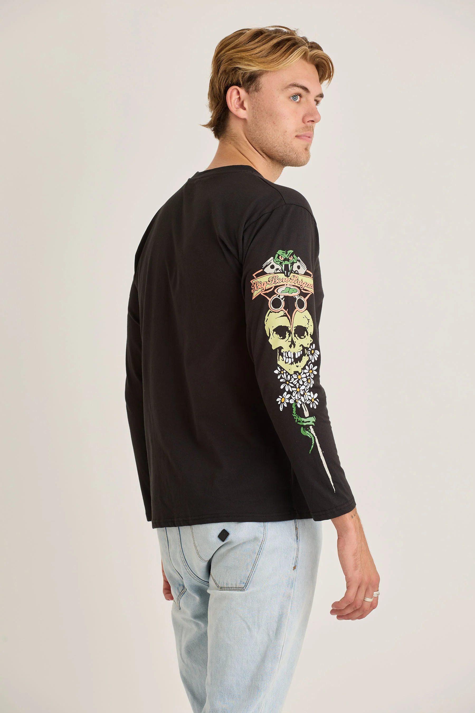 Jetpilot Stung Mens L/S Tee - Black - Image 5