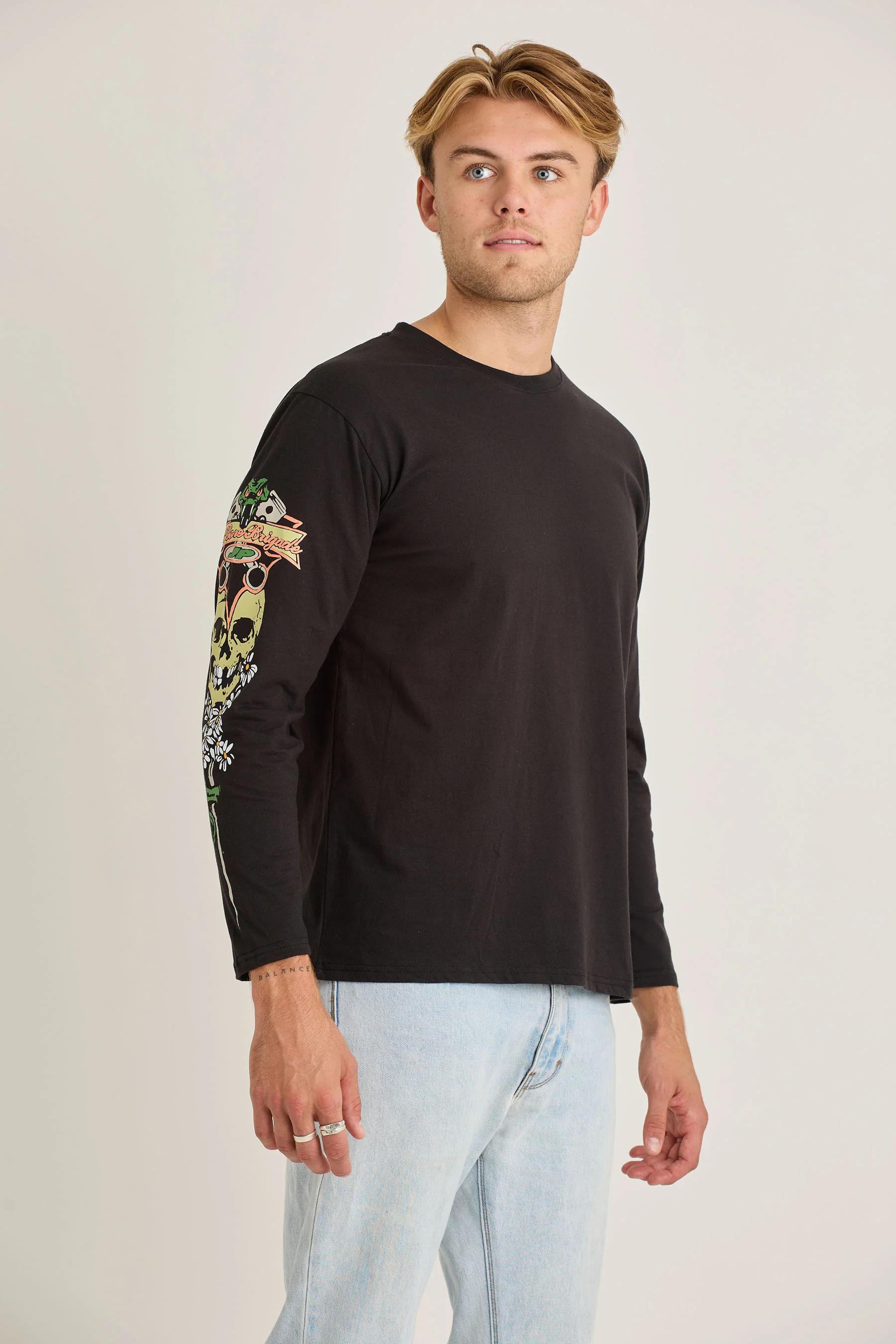 Jetpilot Stung Mens L/S Tee - Black - Image 6
