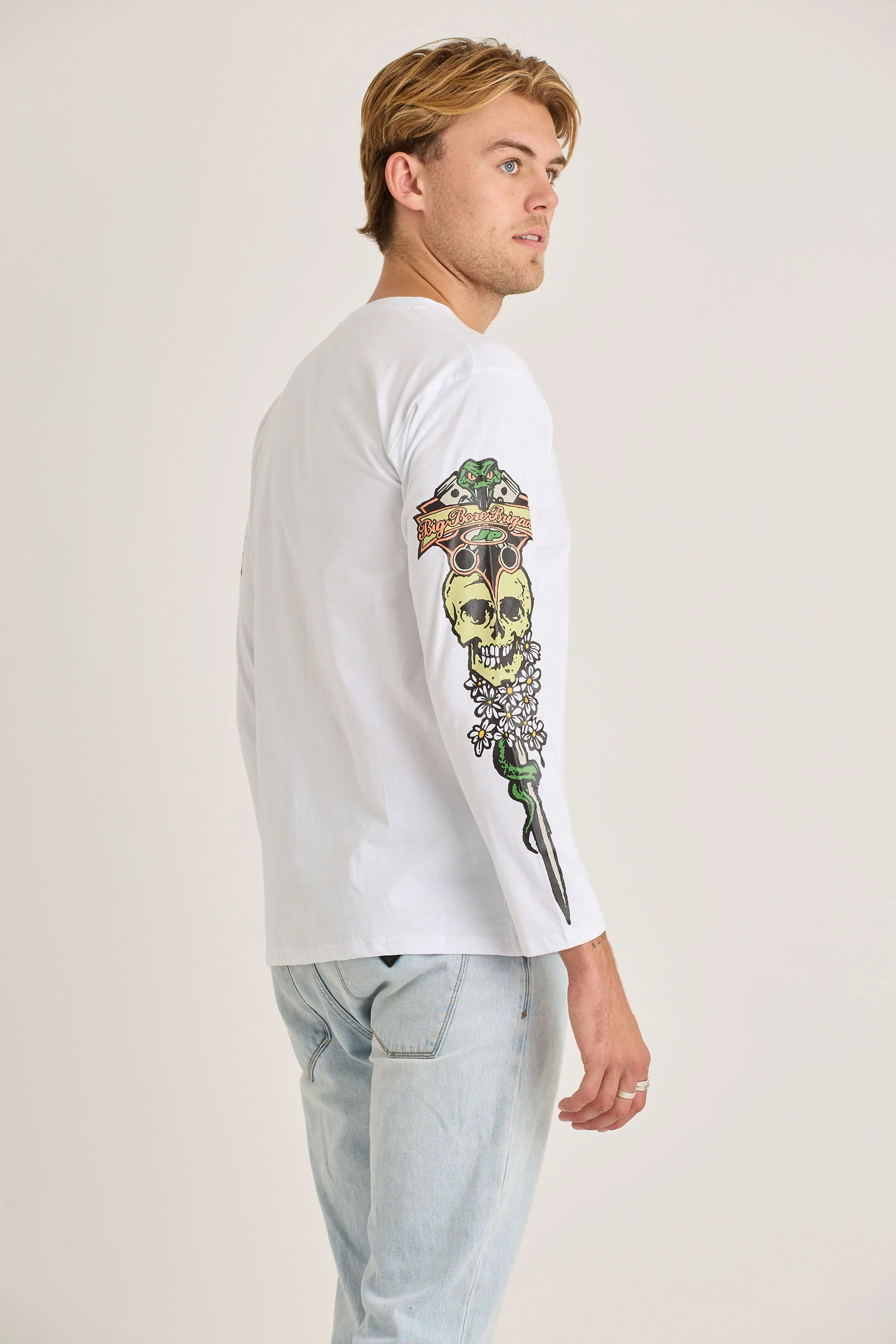 Jetpilot Stung Mens L/S Tee - White - Image 5