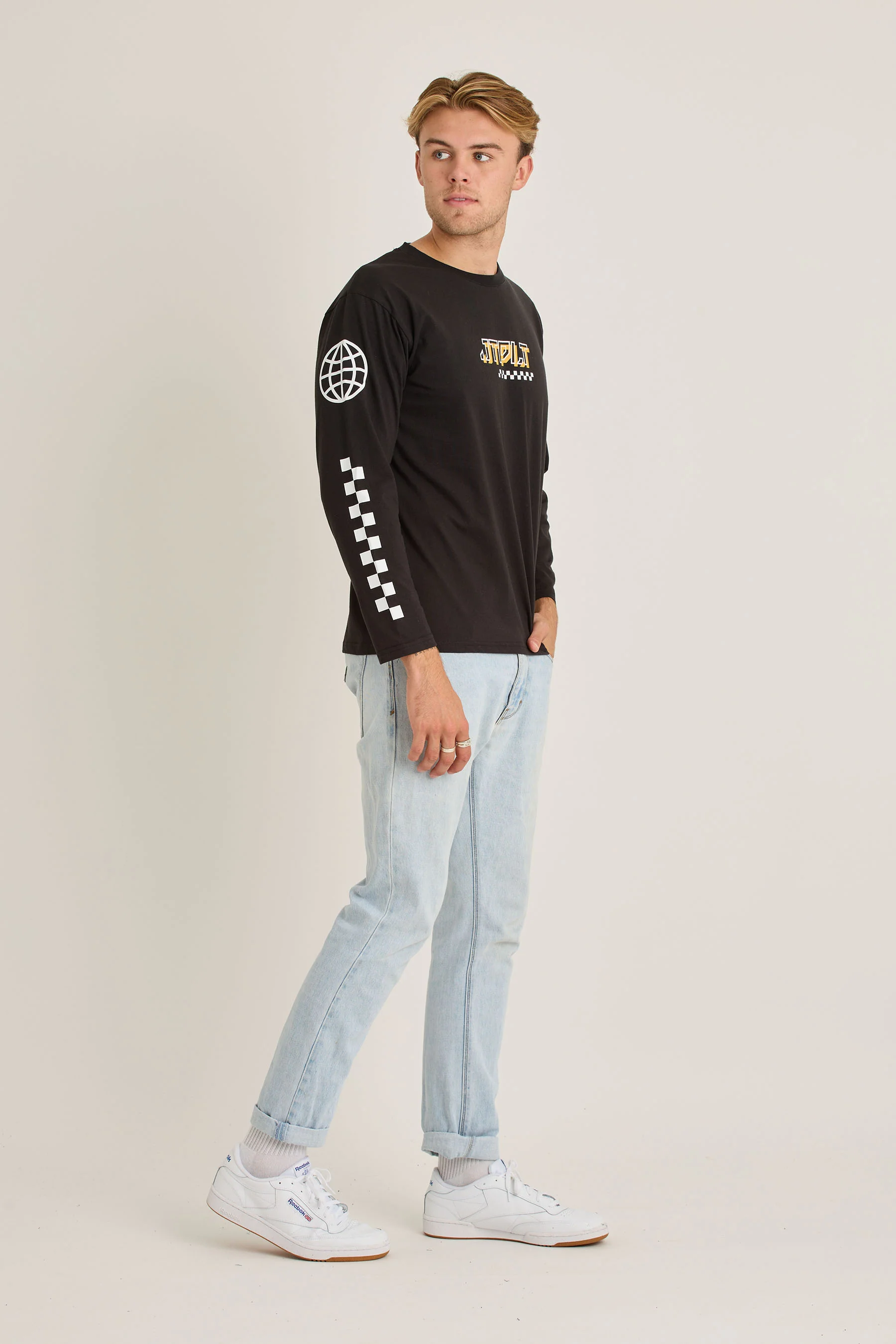 Jetpilot Tech Mens L/S Tee - Black