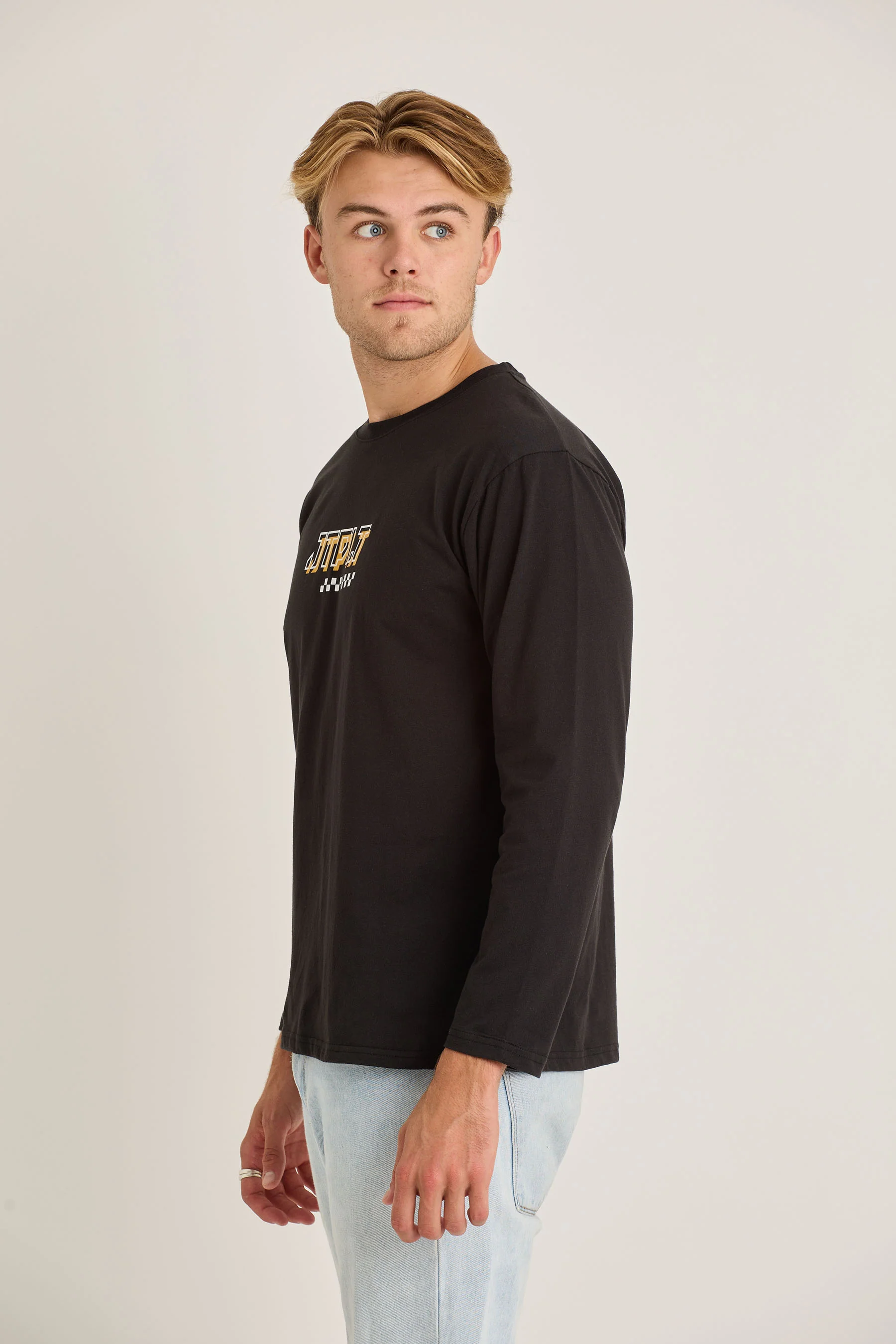 Jetpilot Tech Mens L/S Tee - Black - Image 3