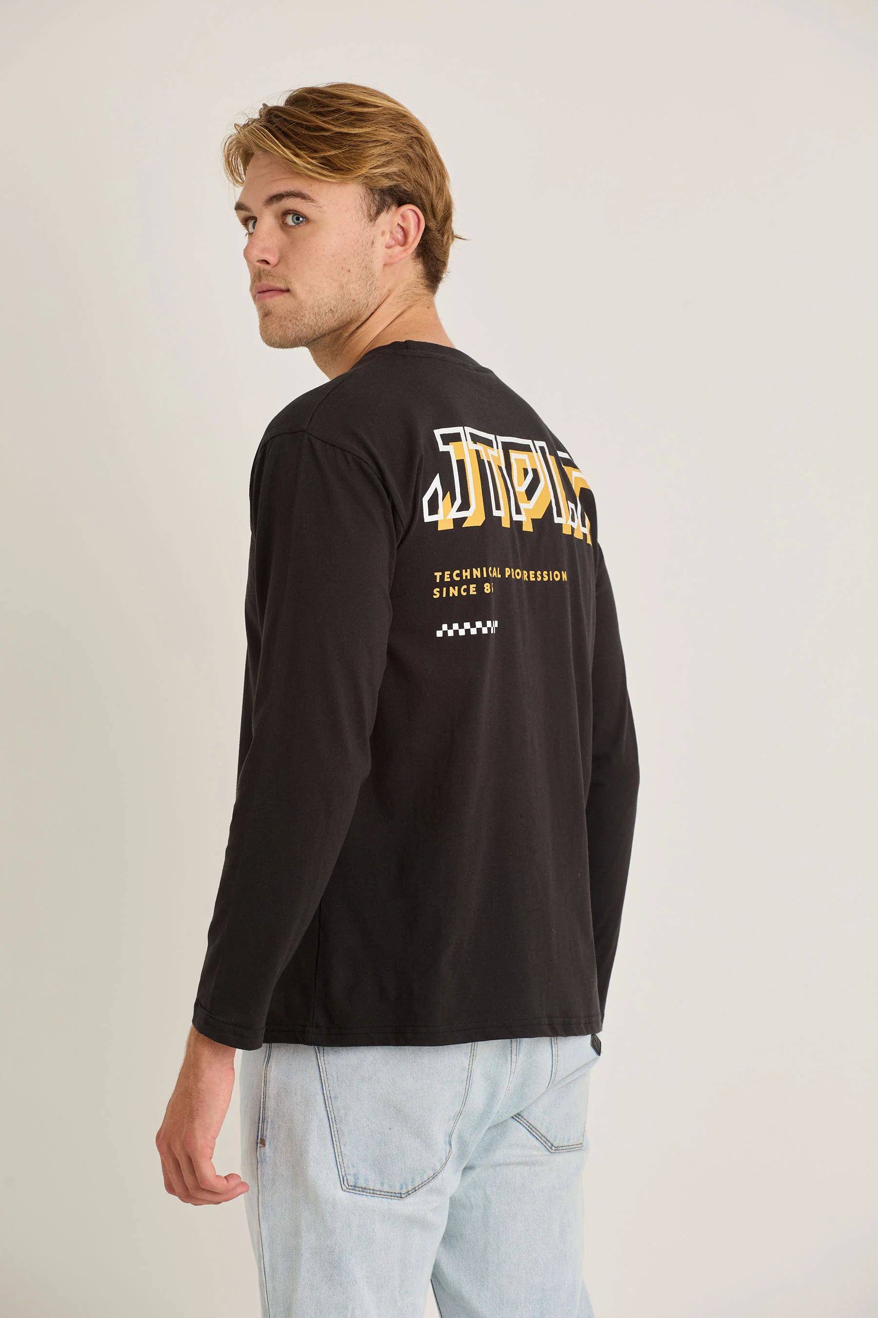 Jetpilot Tech Mens L/S Tee - Black - Image 4