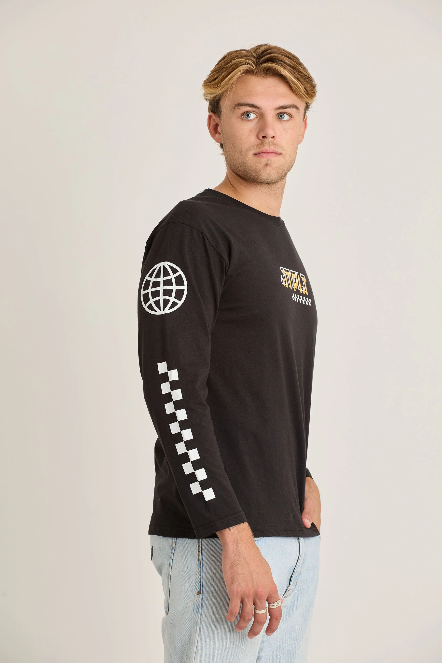 Jetpilot Tech Mens L/S Tee - Black - Image 7