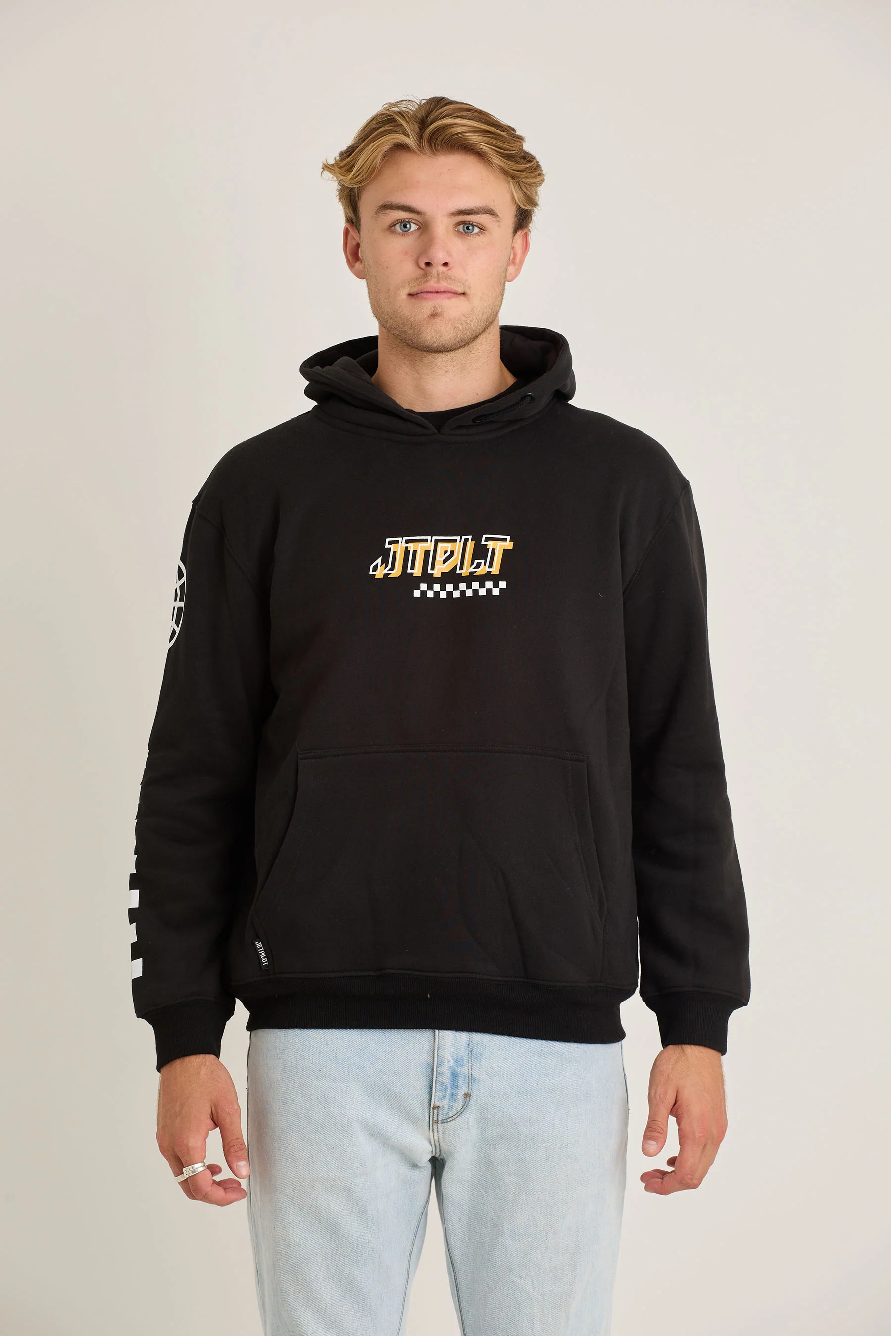 Jetpilot Tech Mens Pullover - Black - Image 2