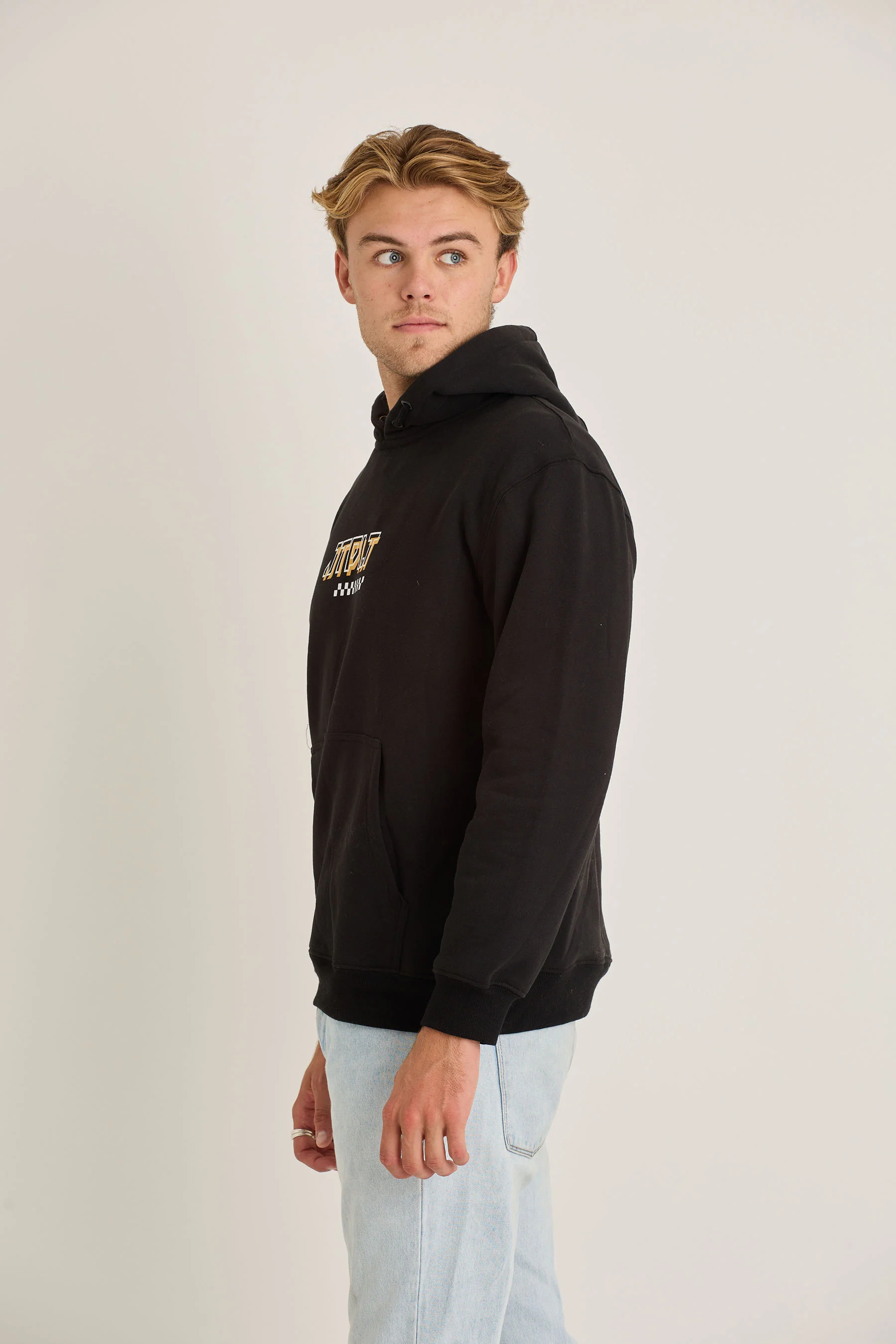 Jetpilot Tech Mens Pullover - Black - Image 3