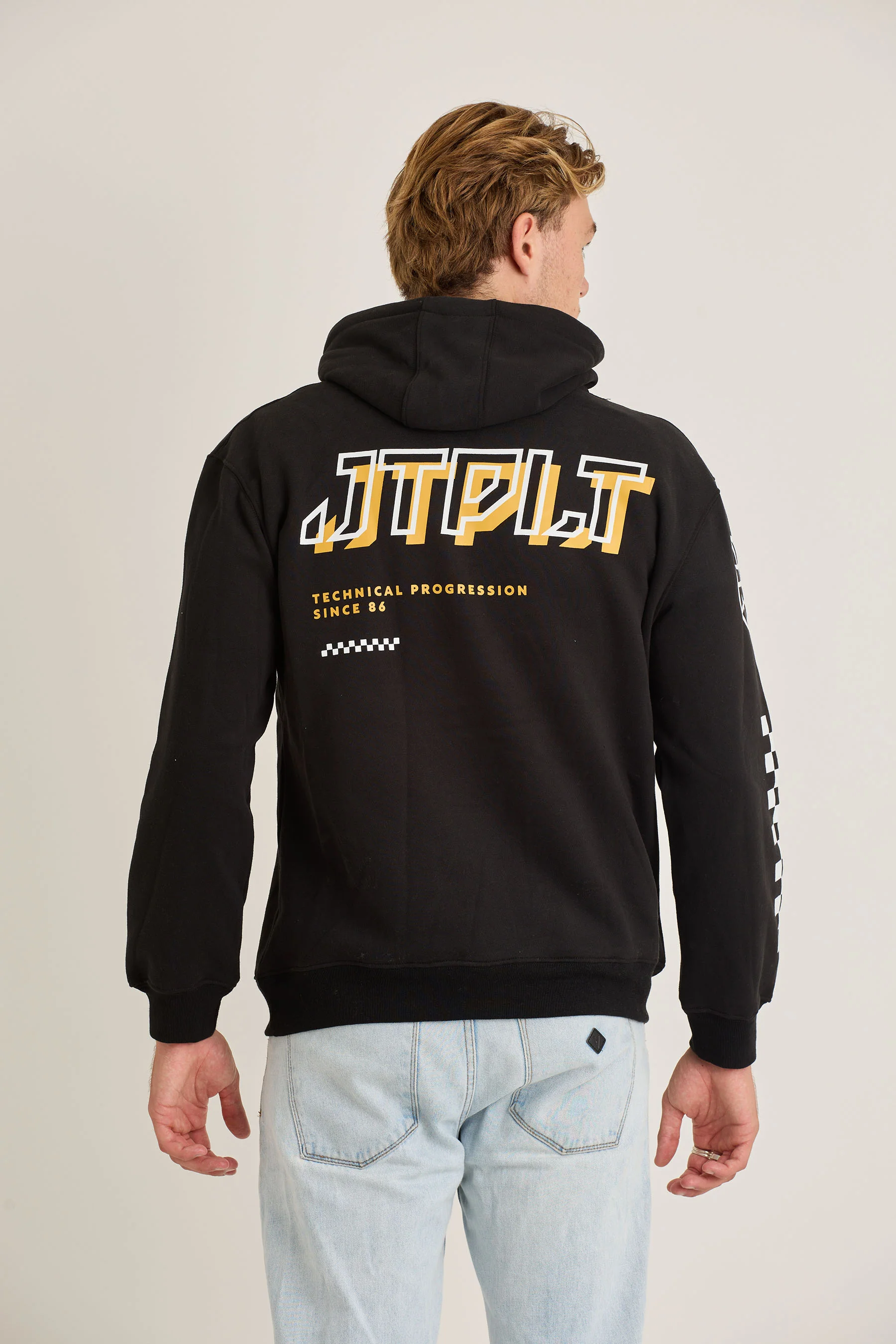 Jetpilot Tech Mens Pullover - Black - Image 5