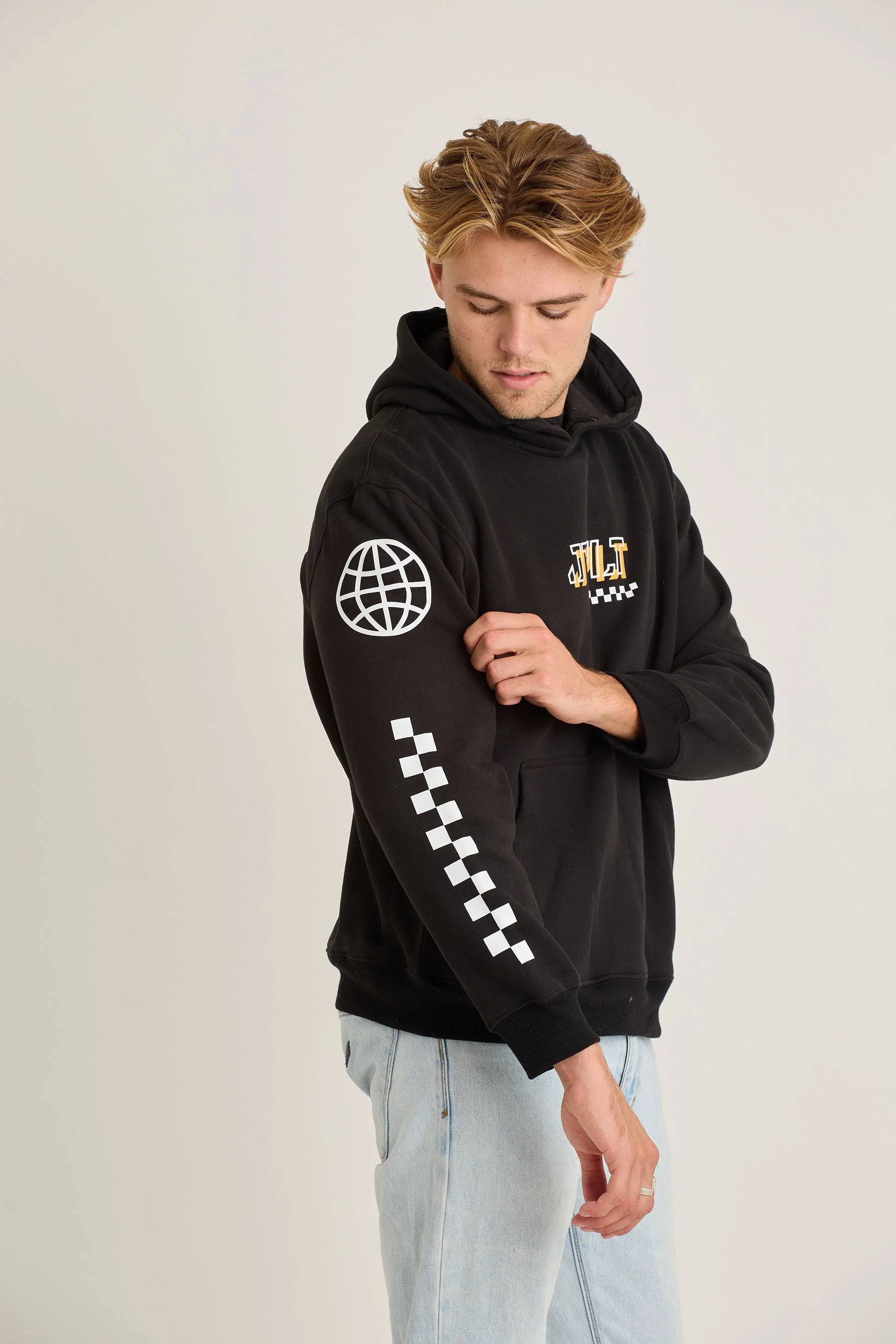 Jetpilot Tech Mens Pullover - Black - Image 6