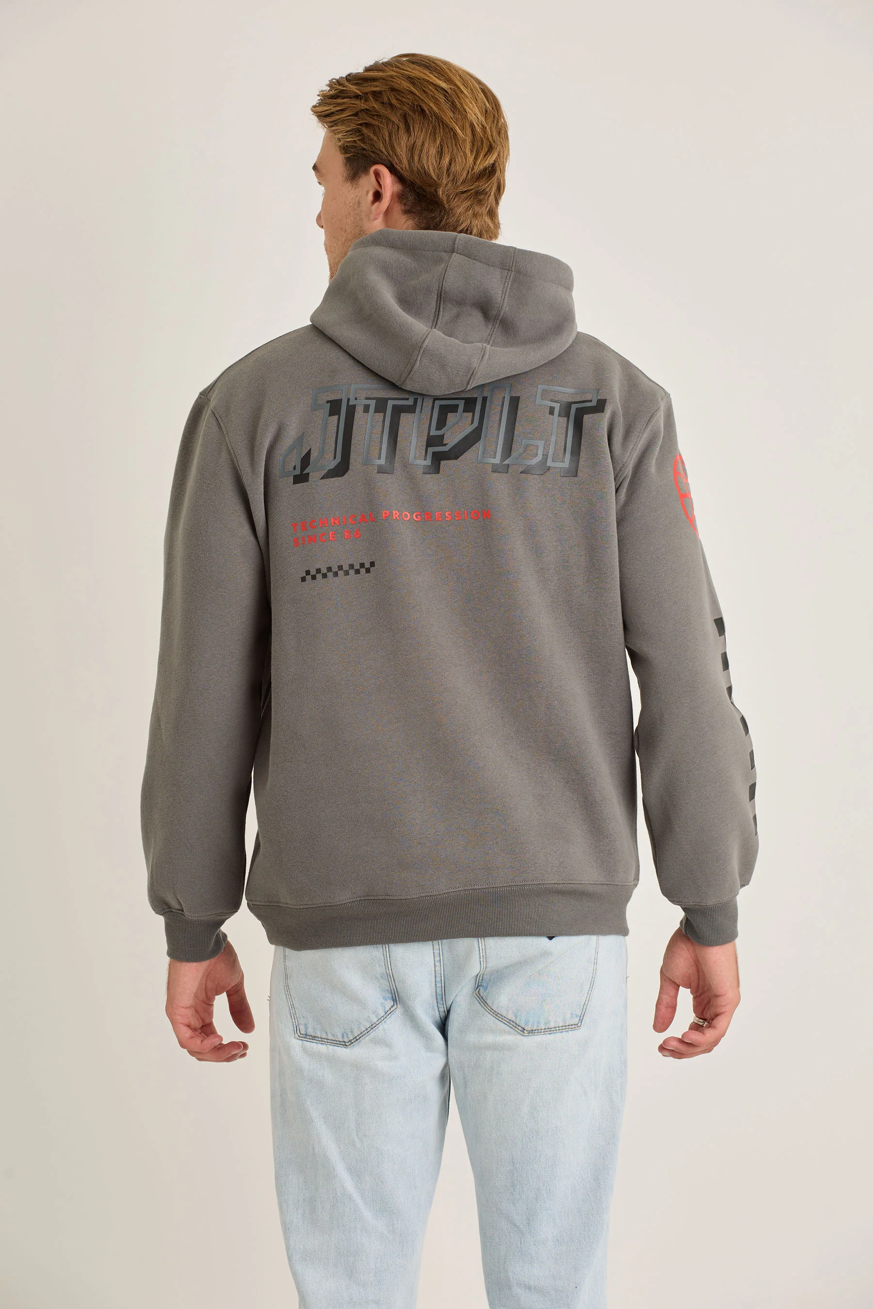 Jetpilot Tech Mens Pullover - Charcoal - Image 4