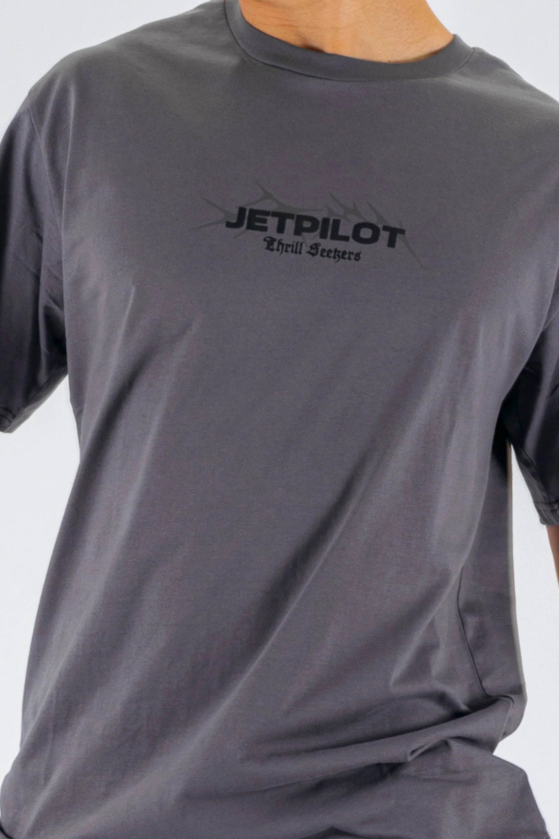Jetpilot Terminal Tee - Charcoal - Image 5