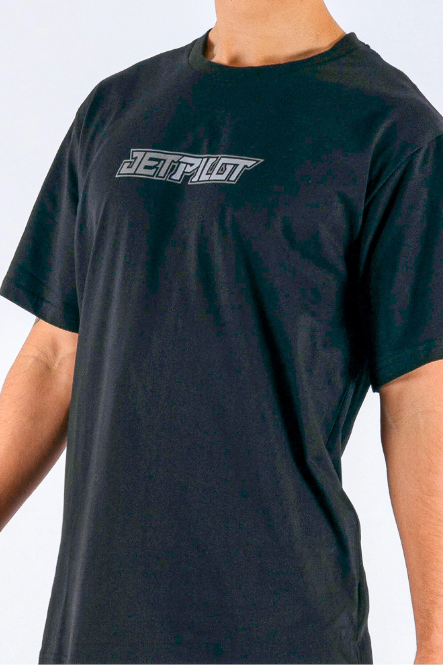 Jetpilot Tough Spinal Tee - Black/Charcoal - Image 5