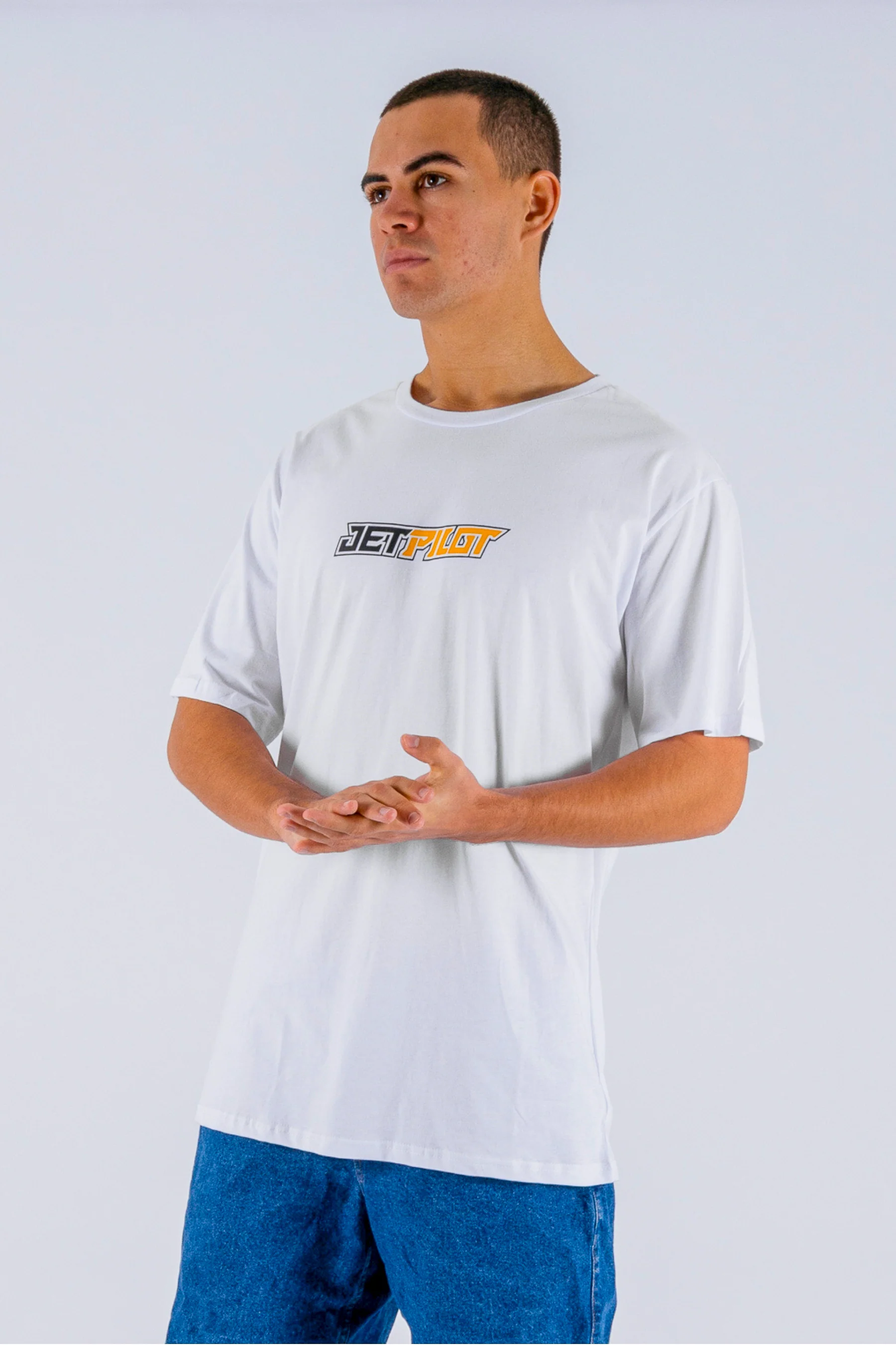 Jetpilot Tough Spinal Tee - White - Image 3