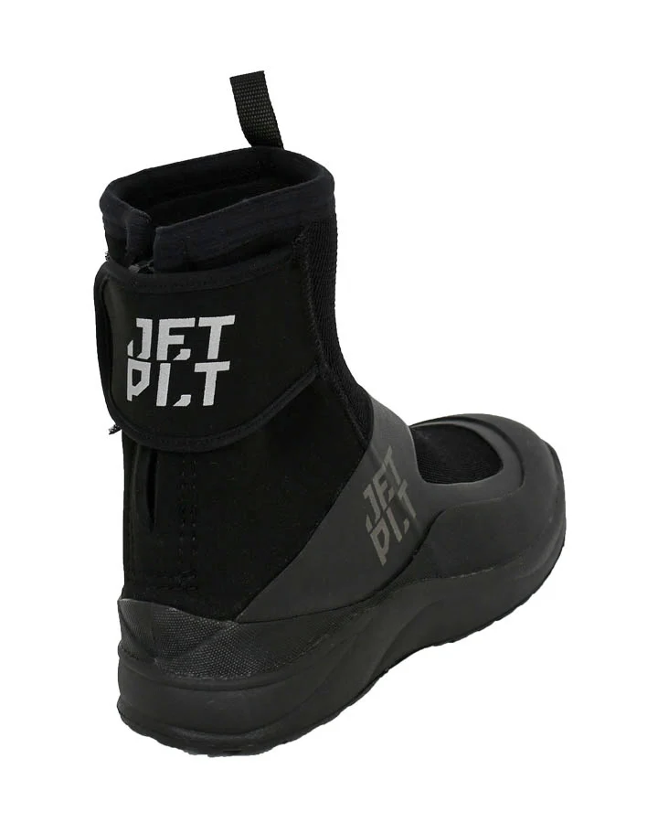 Jetpilot Mens Turbo Rear Zip Neo Boots - Black - Image 3