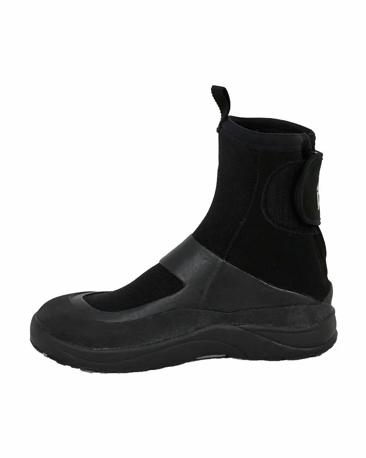 Jetpilot Mens Turbo Rear Zip Neo Boots - Black - Image 4
