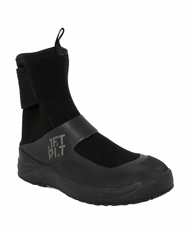 Jetpilot Mens Turbo Rear Zip Neo Boots - Black - Image 7