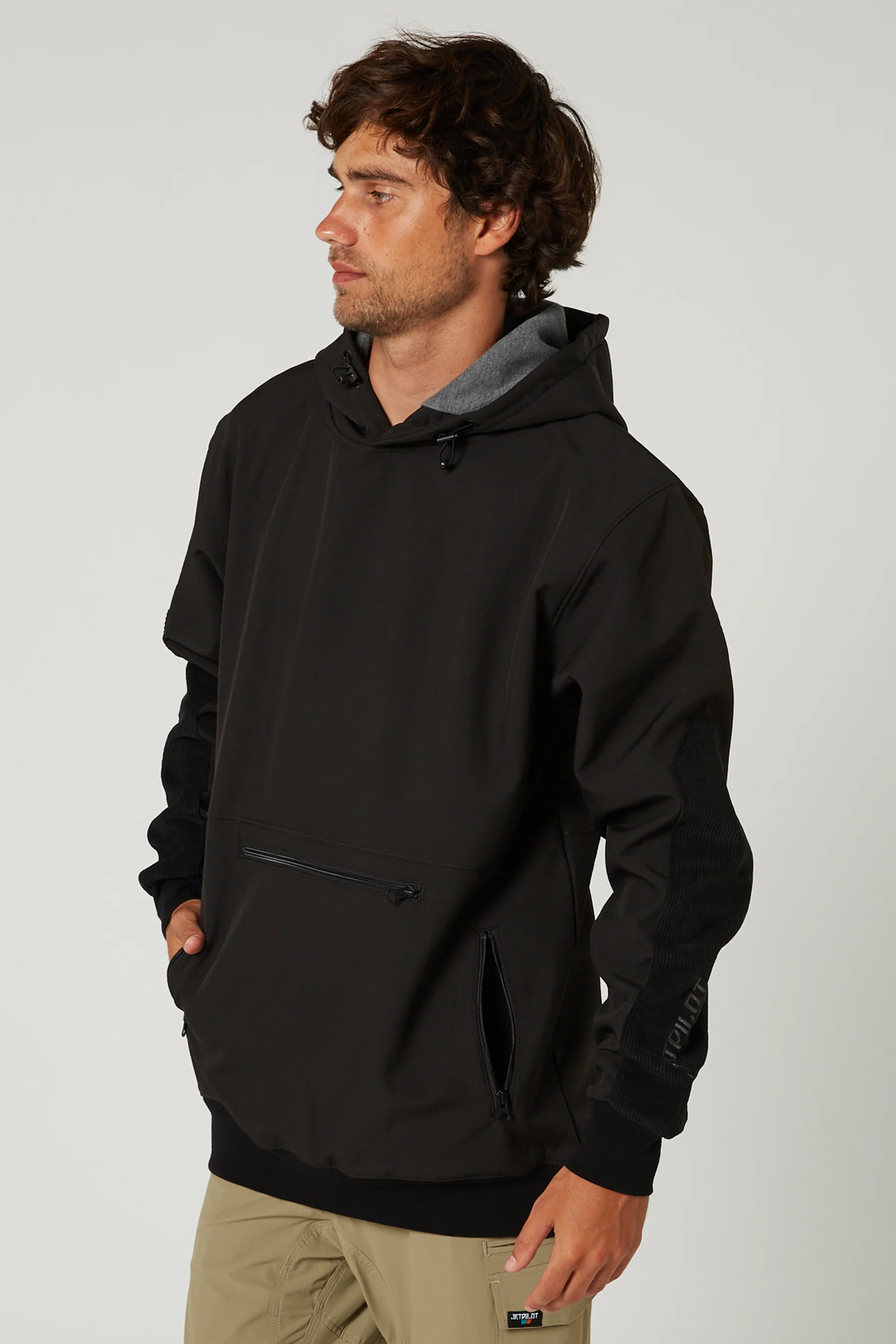 Jetpilot Utility Mens Hoodie - Black - Image 4