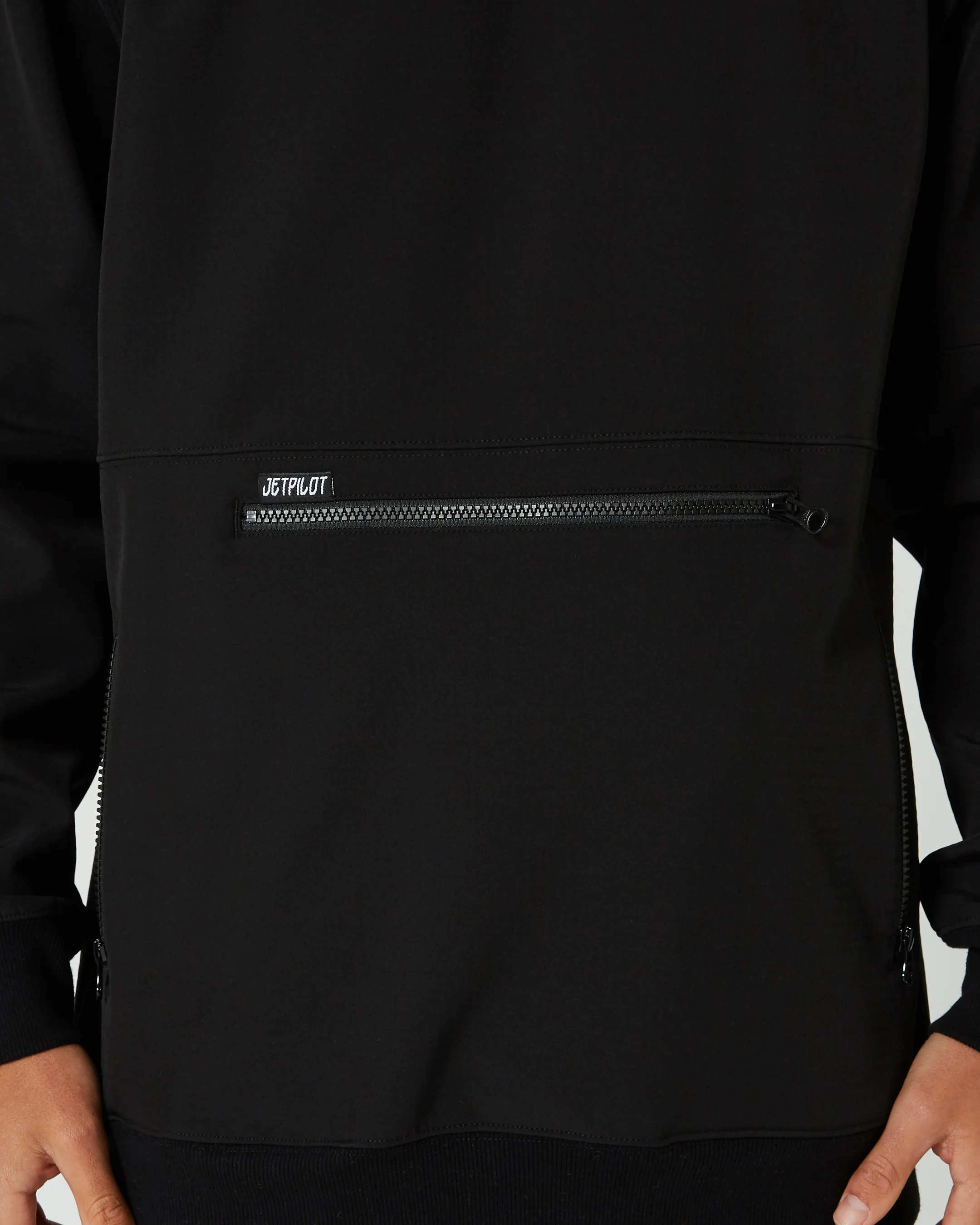 Jetpilot Utility 2 Mens Pullover Hoodie - Black - Image 6