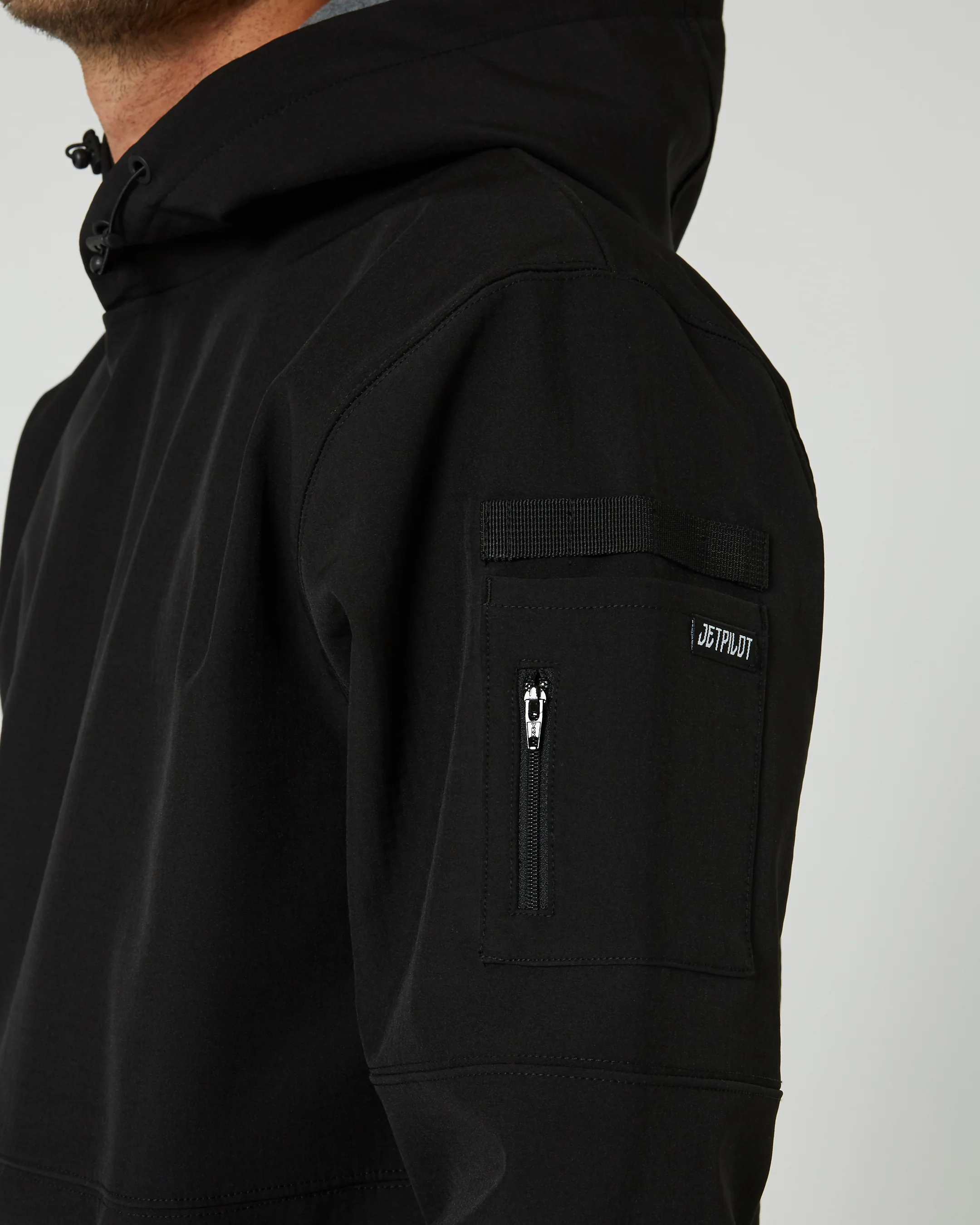Jetpilot Utility 2 Mens Pullover Hoodie - Black - Image 8