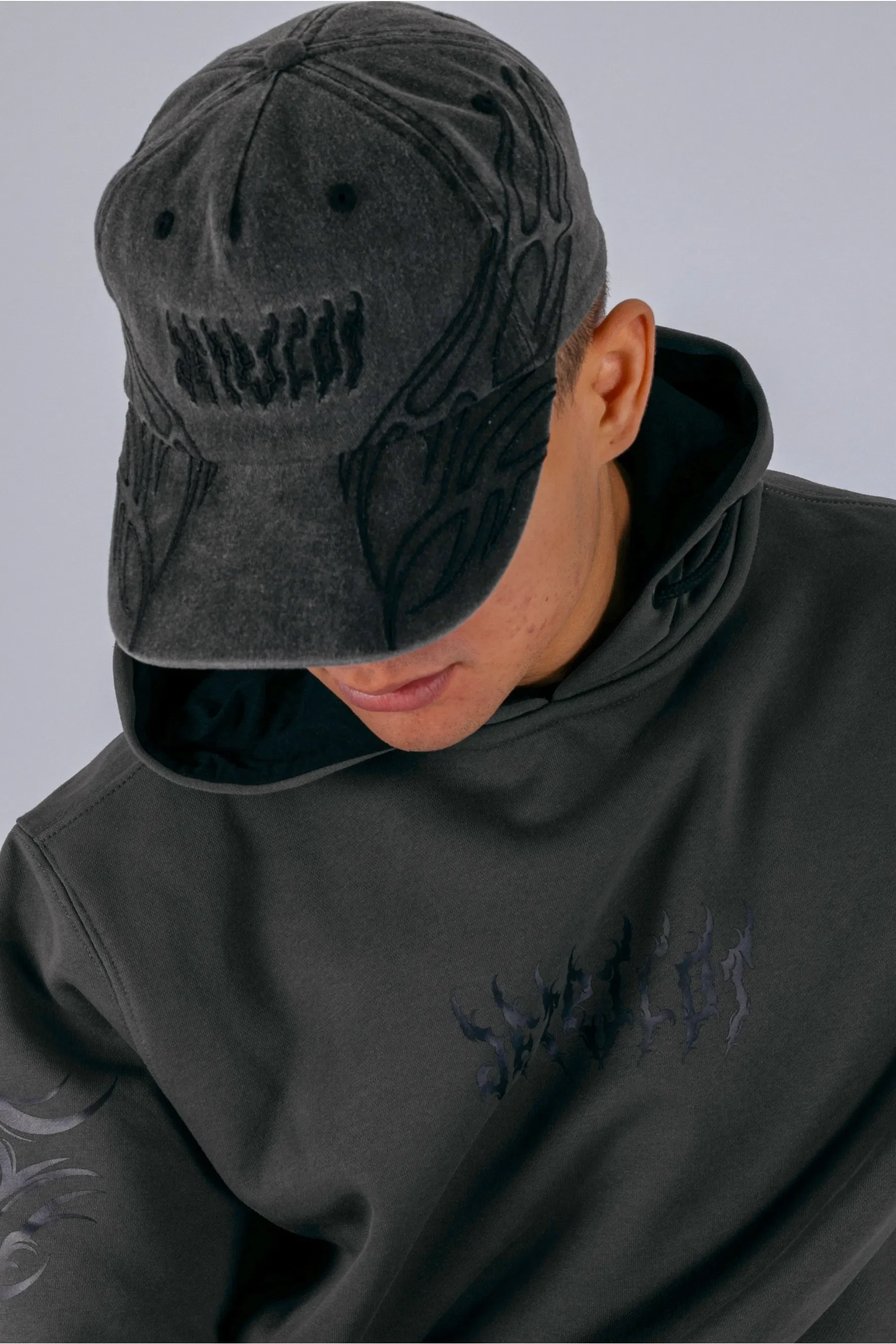 Jetpilot Vine Snapback Cap - Washed Black - Image 2