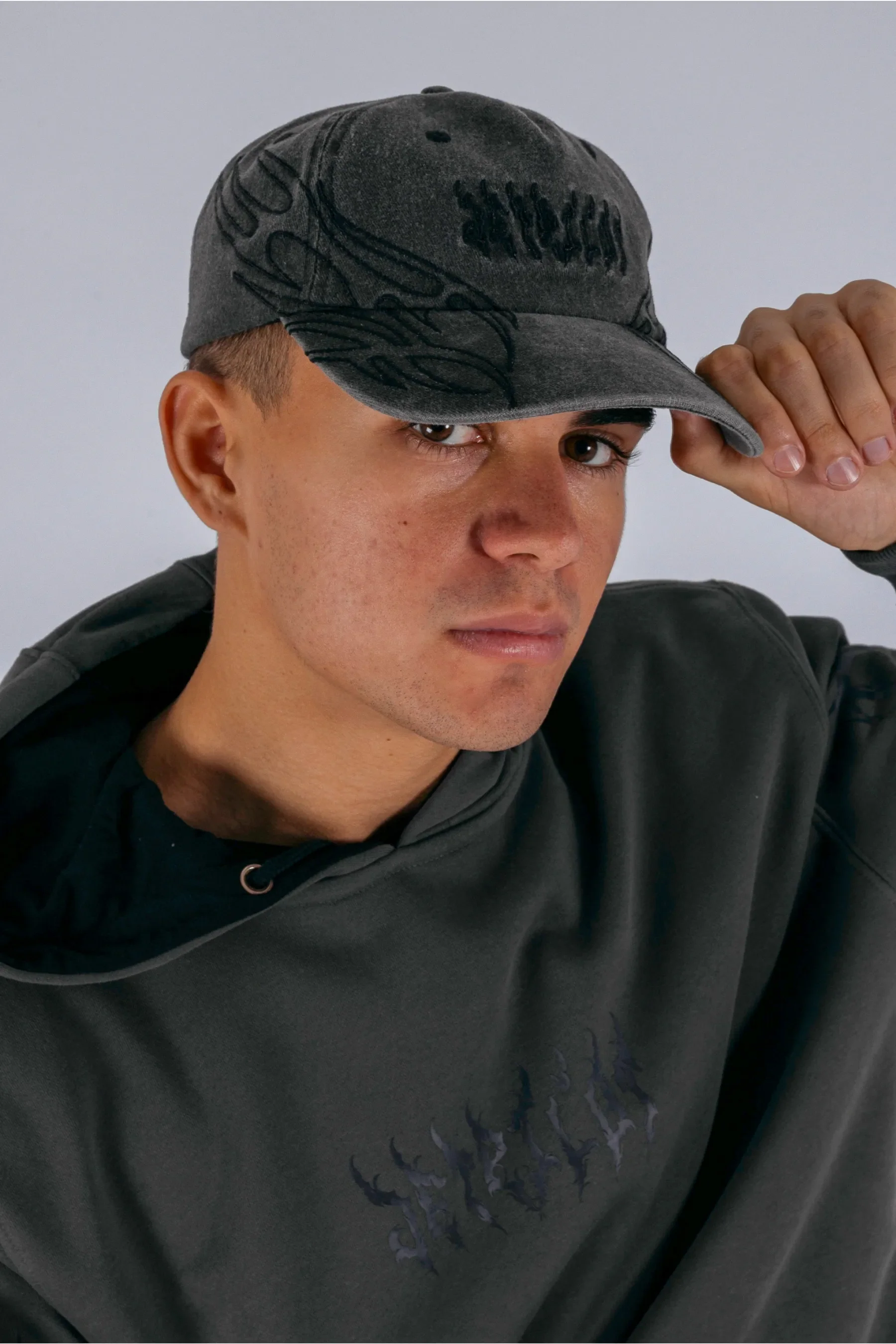 Jetpilot Vine Snapback Cap - Washed Black - Image 5
