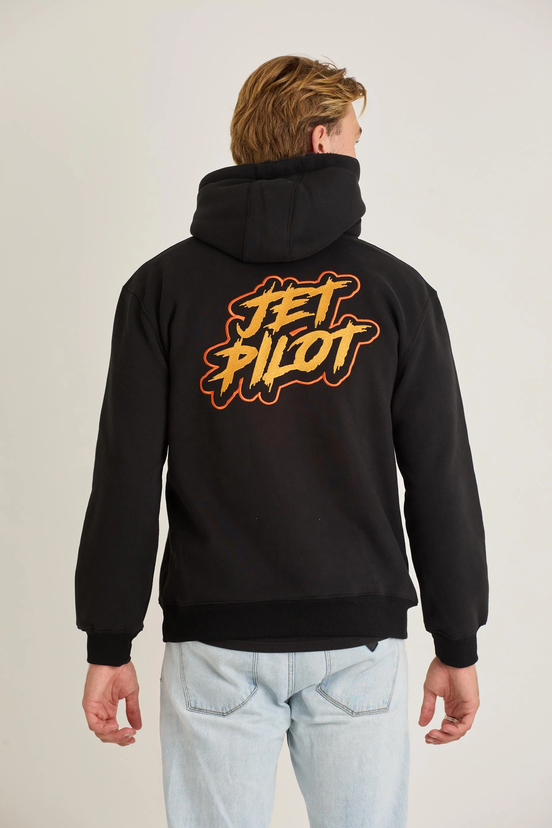 Jetpilot Yowie Sherpa Mens Pullover - Black - Image 5